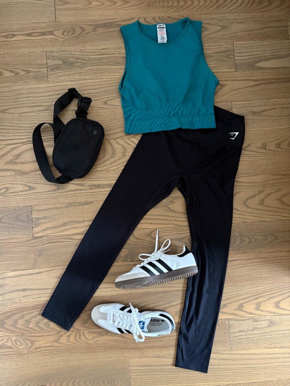 GYMSHARK Sweat Seamless Midi Tank in Rich Teal, NWOT